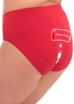 Womens Full Back Cover Basic Cotton Brief Panties - Image 3